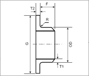 Lap joint stub end