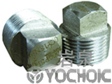 Square head pipe plug